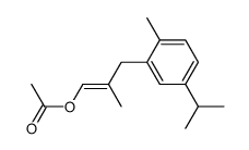 1-Acetoxy-2-methyl-3-[2-methyl-5-isopropyl-phenyl]-propen-(1) Structure