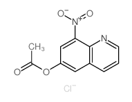 6-Quinolinol, 8-nitro-,6-acetate, hydrochloride (1:1)结构式