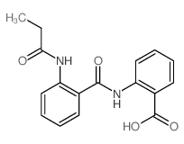 2-[[2-(propanoylamino)benzoyl]amino]benzoic acid结构式