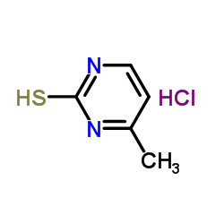 2-巯基-4-甲基嘧啶盐酸盐结构式