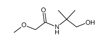 N-(2-hydroxy-1,1-dimethyl-ethyl)-2-methoxy-acetamide结构式