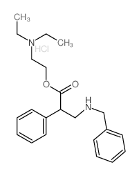 2-diethylaminoethyl 3-(benzylamino)-2-phenyl-propanoate Structure