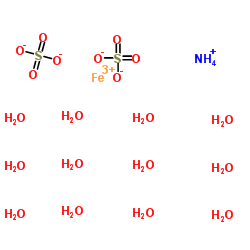 Ammonium iron(III) sulfate dodecahydrate Structure