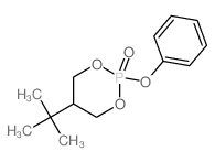 2-phenoxy-5-tert-butyl-1,3-dioxa-2$l^C13H19O4P-phosphacyclohexane 2-oxide Structure