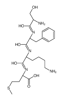 (2S)-2-[[(2S)-6-amino-2-[[(2S)-2-[[(2S)-2-amino-3-hydroxypropanoyl]amino]-3-phenylpropanoyl]amino]hexanoyl]amino]-4-methylsulfanylbutanoic acid Structure