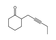 2-pent-2-ynylcyclohexan-1-one Structure