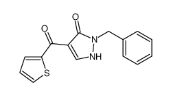 2-benzyl-4-(thiophene-2-carbonyl)-1H-pyrazol-3-one Structure