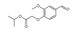 Acetic acid, 2-(4-formyl-2-methoxyphenoxy)-, 1-methylethyl ester picture