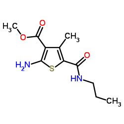 Methyl 2-amino-4-methyl-5-(propylcarbamoyl)-3-thiophenecarboxylate图片