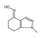 4H-Indazol-4-one, 1,5,6,7-tetrahydro-1-methyl-, oxime结构式