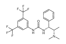 1-{3,5-bis(trifluoromethyl)phenyl}-3-{(2S)-dimethylamino-(1R)-phenylpropyl}urea Structure