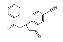 4-[(3R)-1,5-dioxo-1-phenylpentan-3-yl]benzonitrile结构式