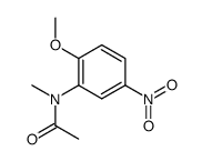 acetic acid-(2-methoxy-N-methyl-5-nitro-anilide)结构式