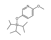 2-methoxy-5-(triisopropylsilanyloxy)pyridine Structure