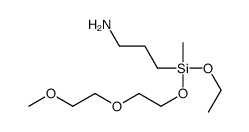 3-[ethoxy-[2-(2-methoxyethoxy)ethoxy]-methylsilyl]propan-1-amine结构式