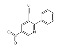 5-nitro-2-phenylpyridine-3-carbonitrile Structure