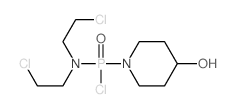 Phosphonamidicchloride, N,N-bis(2-chloroethyl)-P-(4-hydroxy-1-piperidinyl)- (9CI) Structure