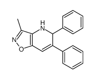 3-methyl-5,6-diphenyl-4,5-dihydro-[1,2]oxazolo[4,5-b]pyridine Structure