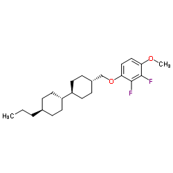 4-[(反式.反式-4'-丙基双环己基)甲氧基]-2,3-二氟苯甲醚结构式