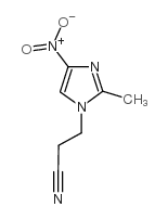 3-(2-甲基-4-硝基-1H-咪唑-1-基)丙腈结构式
