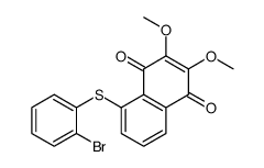 5-(2-bromophenyl)sulfanyl-2,3-dimethoxynaphthalene-1,4-dione Structure