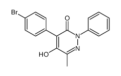 4-(4-bromophenyl)-5-hydroxy-6-methyl-2-phenylpyridazin-3-one Structure