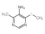 4-methyl-6-methylsulfanyl-pyrimidin-5-amine结构式