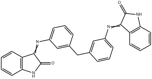 3-[3-[[3-[(2-oxoindol-3-yl)amino]phenyl]methyl]anilino]indol-2-one图片