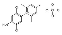 2,5-dichloro-4-(2,4,6-trimethylpyridin-1-ium-1-yl)aniline,perchlorate Structure