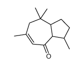 3,6,8,8-tetramethyl-1,2,3,3a,7,8a-hexahydroazulen-4-one结构式