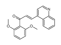 1-(2,6-dimethoxyphenyl)-3-quinolin-4-ylprop-2-en-1-one Structure