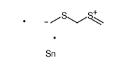 5,5-dimethyl-1,3,5-dithiastanninane Structure