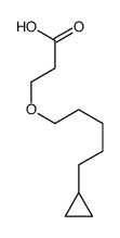 3-(5-cyclopropylpentoxy)propanoic acid Structure