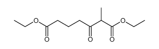 2-methyl-3-oxo-heptanedioic acid diethyl ester Structure