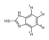 2-Benzimidazolethiol-d4 structure