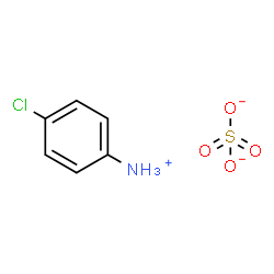 4-chloroanilinium hydrogen sulphate结构式
