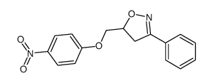 5-[(4-nitrophenoxy)methyl]-3-phenyl-4,5-dihydro-1,2-oxazole结构式