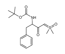 dimethylsulfoxonium 2-oxo-3-(tert-butoxycarbonylamino)-4-phenylbutylide Structure