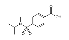 Benzoic acid, 4-[[methyl(1-methylethyl)amino]sulfonyl]结构式