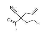 2-acetyl-2-propyl-pent-4-enenitrile结构式