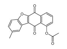 Acetic acid 2-methyl-6,11-dioxo-6,11-dihydro-benzo[b]naphtho[2,3-d]furan-10-yl ester Structure