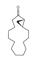 (1S, 15S)-bicyclo[13.1.0]hexadecan-2-one Structure