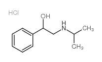 2-ISOPROPYLAMINO-1-PHENYL-ETHANOL HYDROCHLORIDE structure