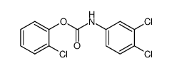 (3,4-dichloro-phenyl)-carbamic acid-(2-chloro-phenyl ester)结构式