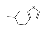 3-(3-methylbutyl)thiophene结构式