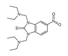 1,3-bis(diethylaminomethyl)-5-nitrobenzimidazole-2-thione Structure