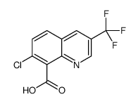 7-chloro-3-(trifluoromethyl)quinoline-8-carboxylic acid Structure