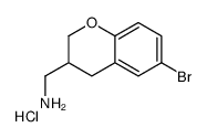 (6-bromo-3,4-dihydro-2H-chromen-3-yl)methanamine,hydrochloride Structure