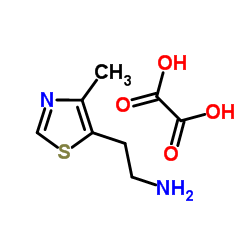 2-(4-Methylthiazol-5-yl)ethanamine compound with 1,2-dihydroperoxyethyne (1:1)结构式