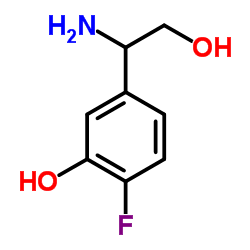 5-(1-Amino-2-hydroxyethyl)-2-fluorophenol结构式